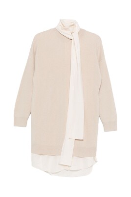 beige-ribbed-knit-high-neck-dress