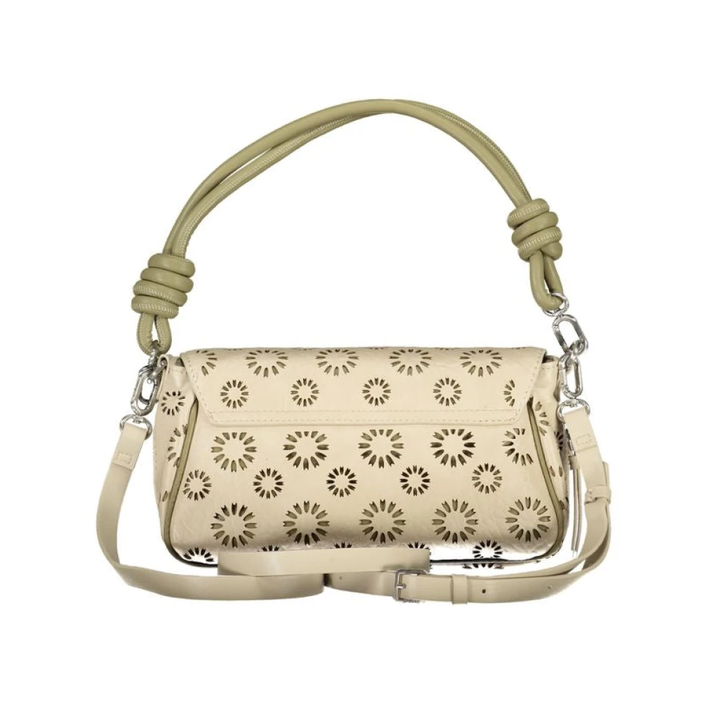Desigual Omkeerbare Handtas met Meerdere Vakken Beige Dames