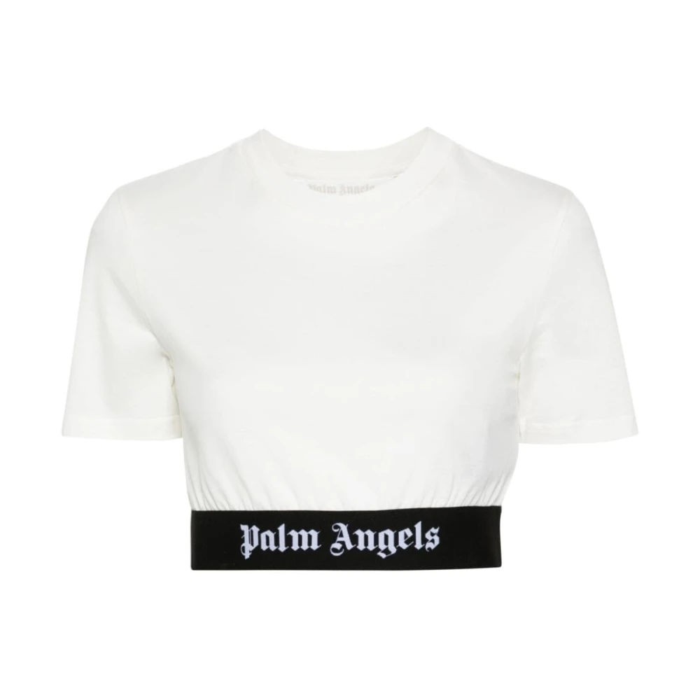 Palm Angels Beige T-shirts en Polos Beige Dames