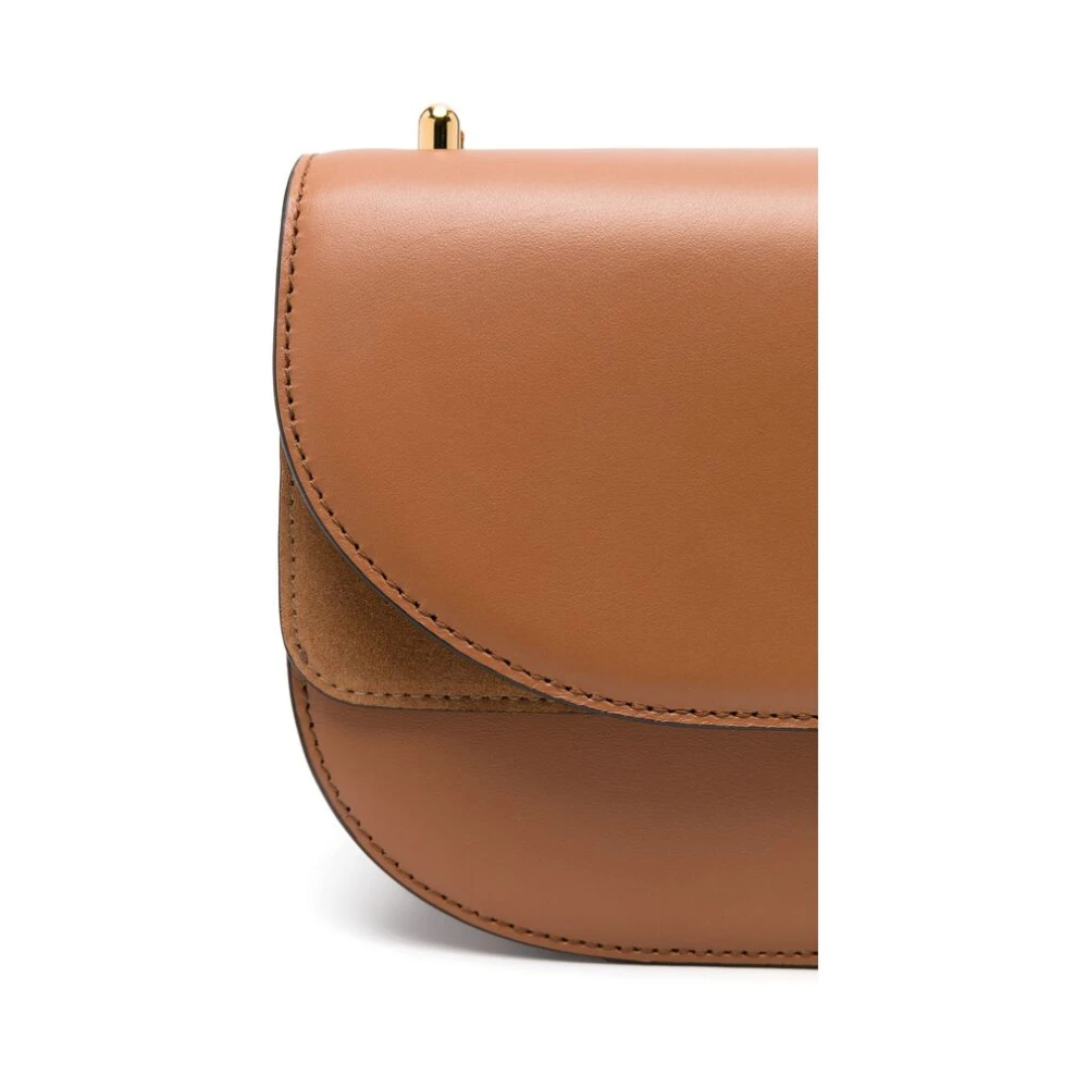 Furla Schoudertas van Glad Leer Brown Dames