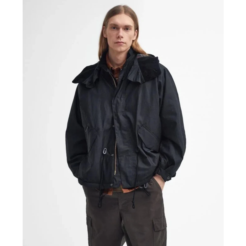 Barbour Klassieke Zwarte Gewaxte Parka Jas Black Heren
