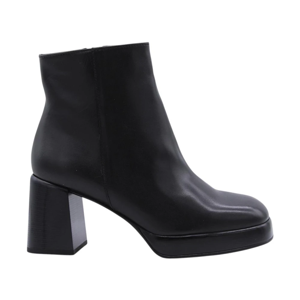 Hispanitas Black Heeled Boots, Female, 7 Uk, Stylish Ankle Boots For Women
