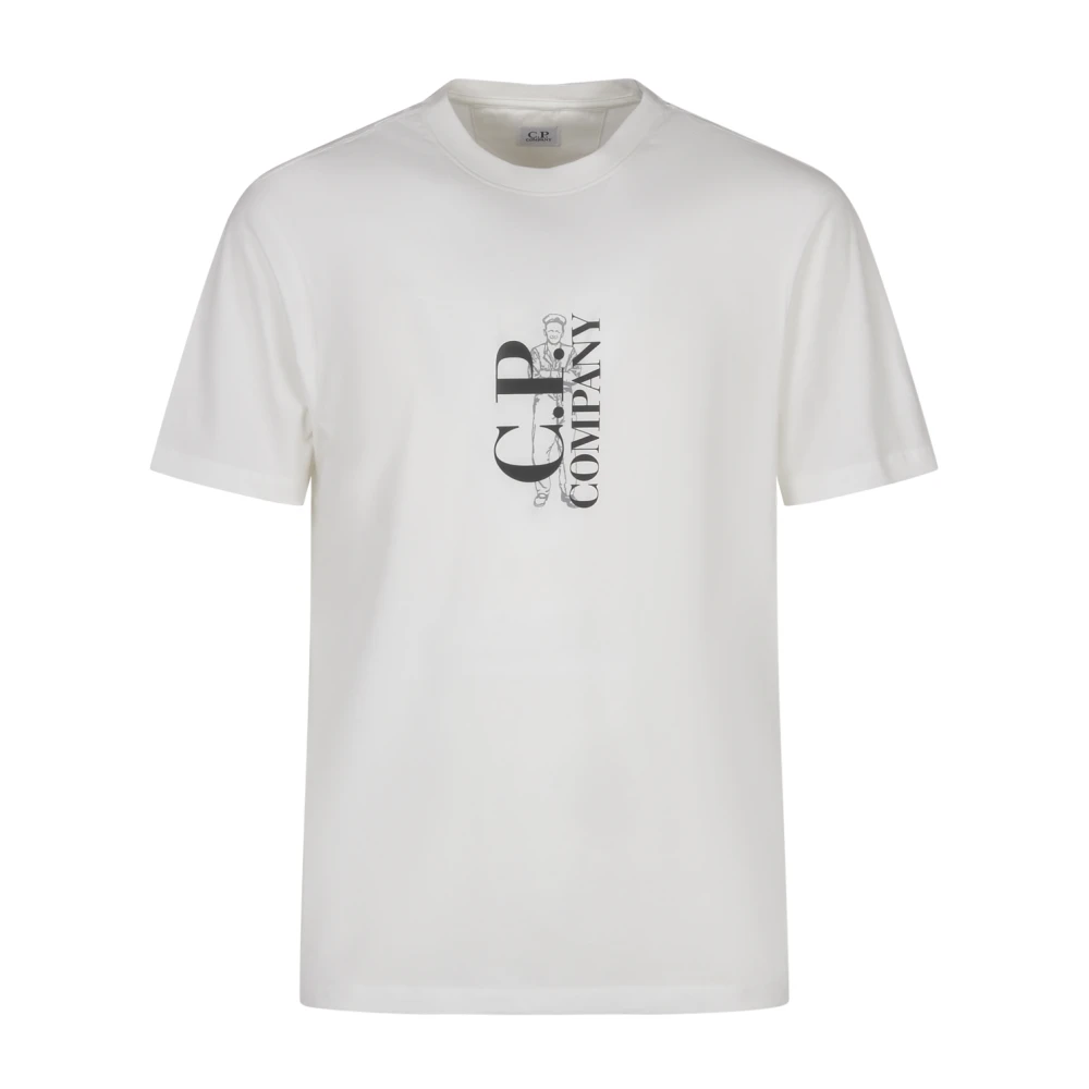 C.P. Company Korte Mouw Jersey T-shirts White Heren