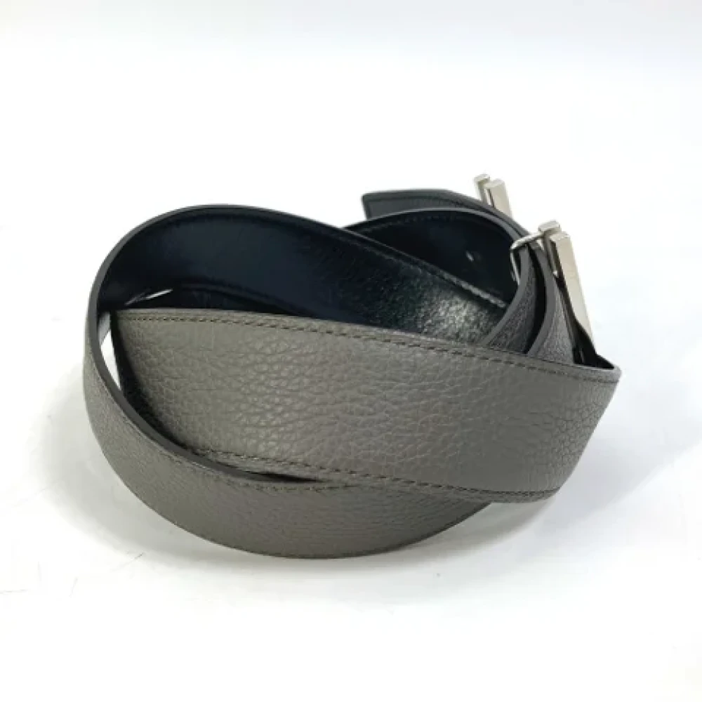 Hermès Vintage Pre-owned Leather belts Gray Dames