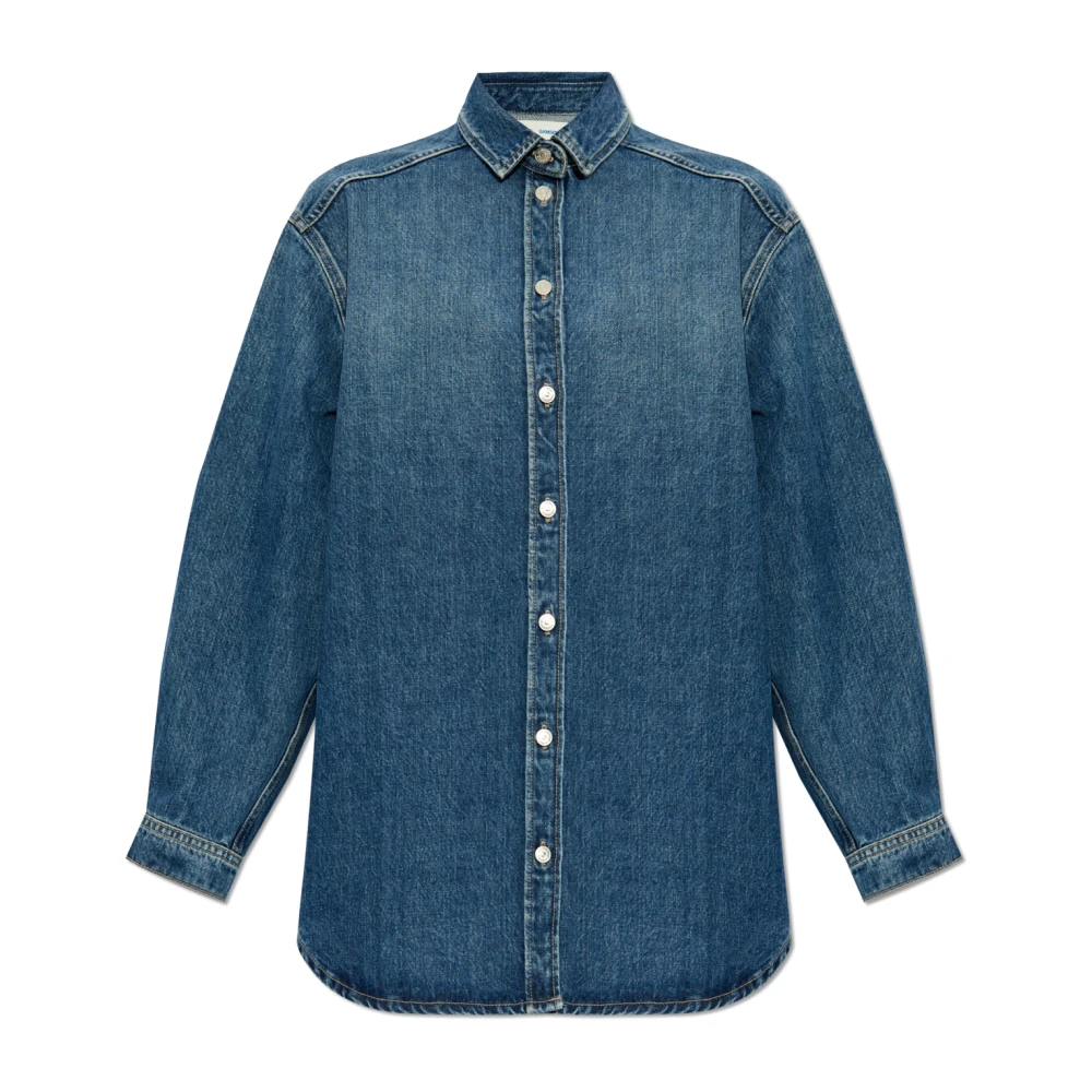 Samsøe Denim overhemd Salea Blue Dames