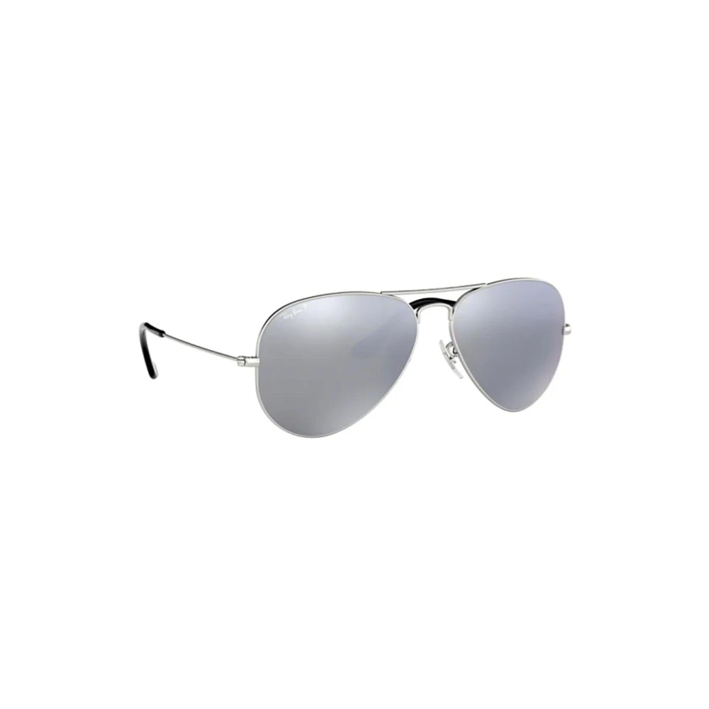 Ray - Ban Unisex Grey Ray - Ban Rb3025 Aviator 019/W3 Sunglasses Metal Silver Pilot Polarized - Image 7