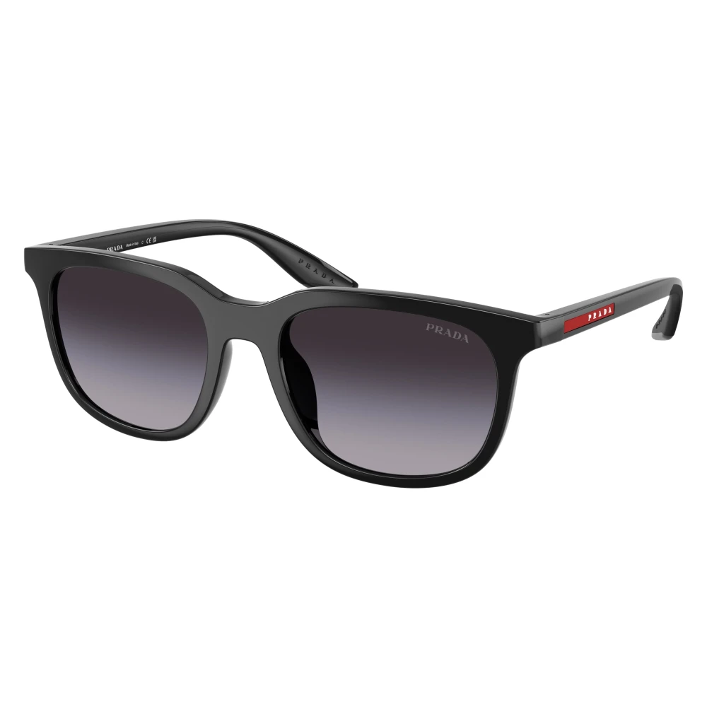 Prada Linea Rossa Man Sunglass PS B09SU - Frame color: Black, Lens color: Grey Gradient Dark Blue - Image 3