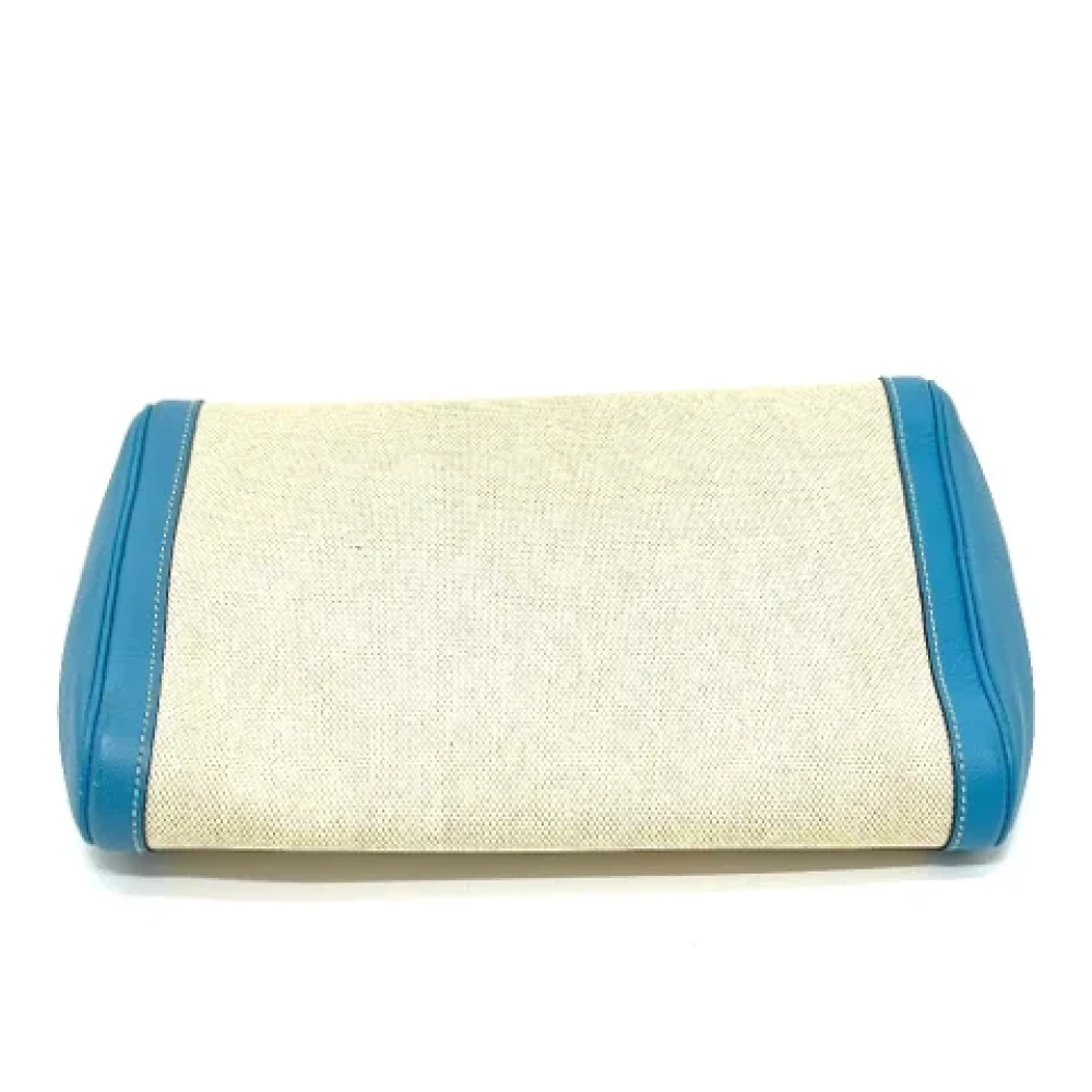 Hermès Vintage Pre-owned Fabric clutches Blue Dames