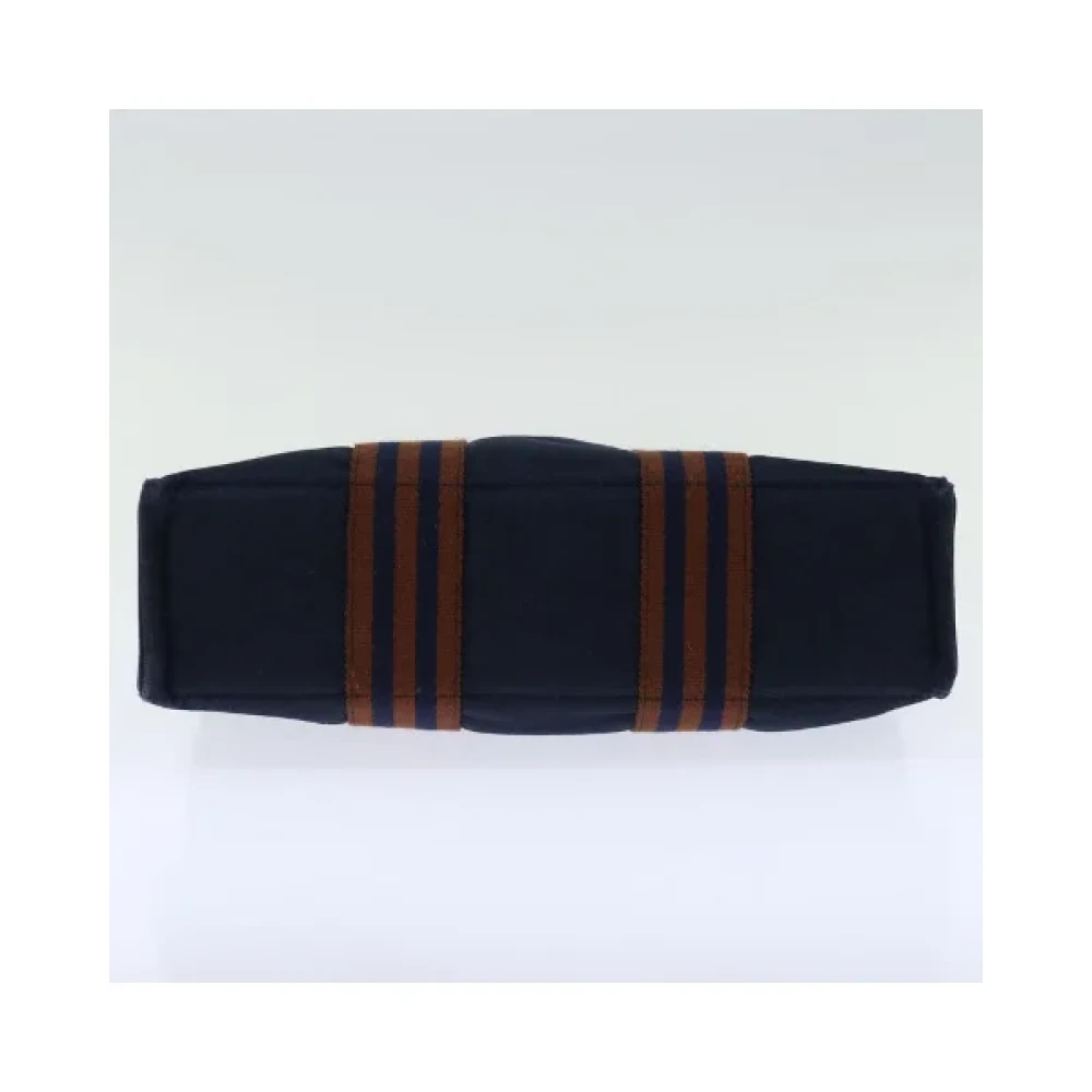 Hermès Vintage Pre-owned Canvas handbags Blue Dames