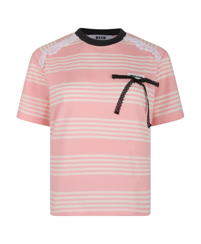 stribet-t-shirt-med-bue-detaljer