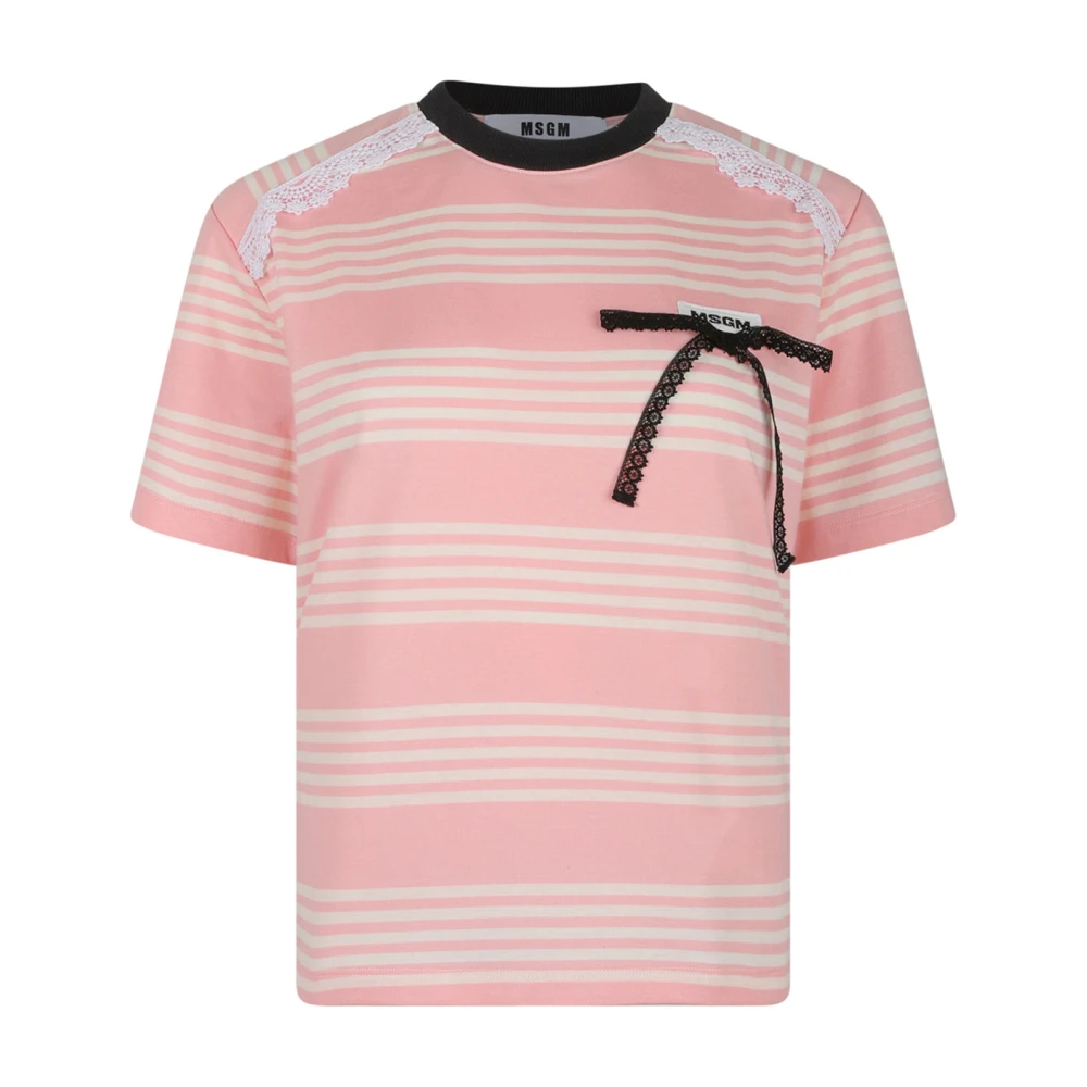 Msgm - Tops > T-Shirts - Pink - Msgm - Modalova