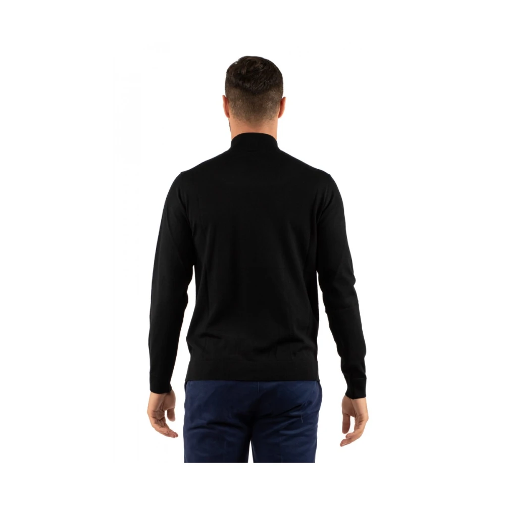 Daniele Fiesoli Heren Trui Lupetto Stijl Black Heren