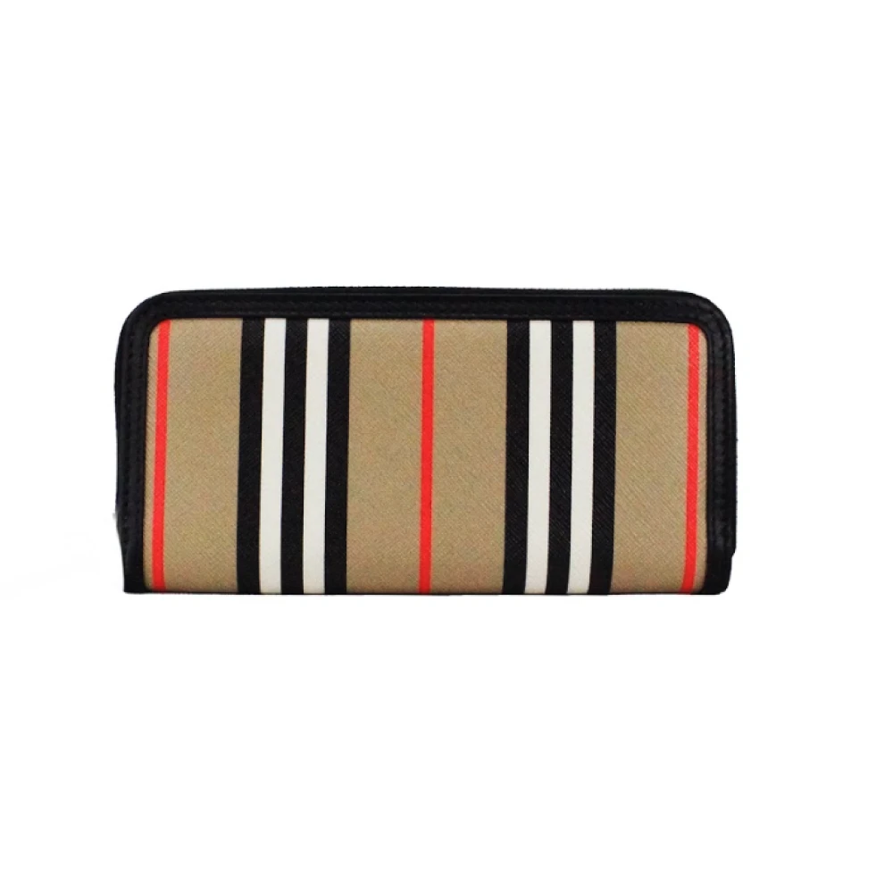 Burberry Icon Stripe Zip Around Portemonnee Multicolor Unisex