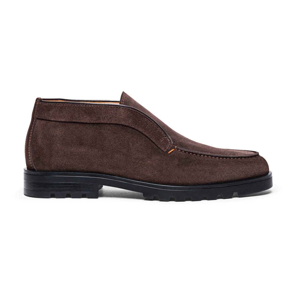 Santoni Mannelijk Bruin Suede Desert Boot