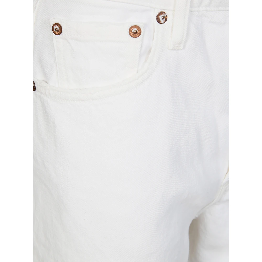Agolde Casual Loszittende Spijkerbroek White Dames