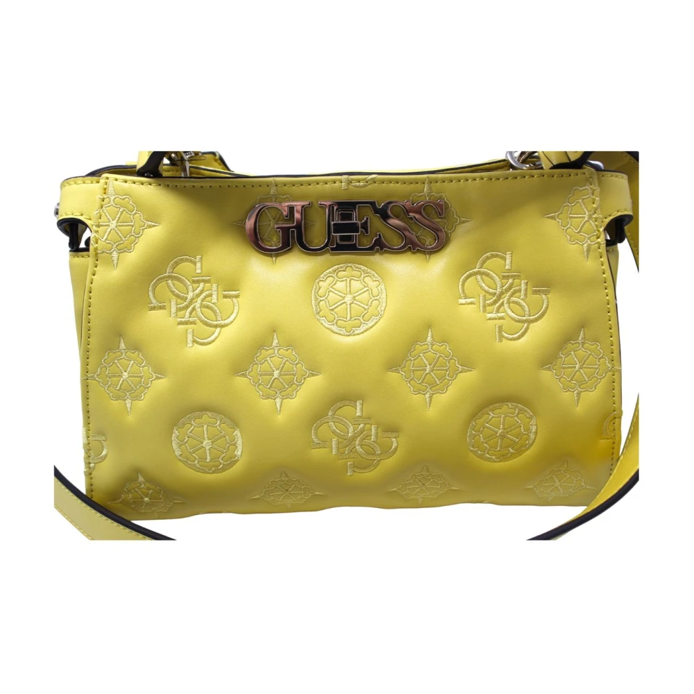 Guess Handtas Klassieke Stijl Elegant Ontwerp Yellow Dames