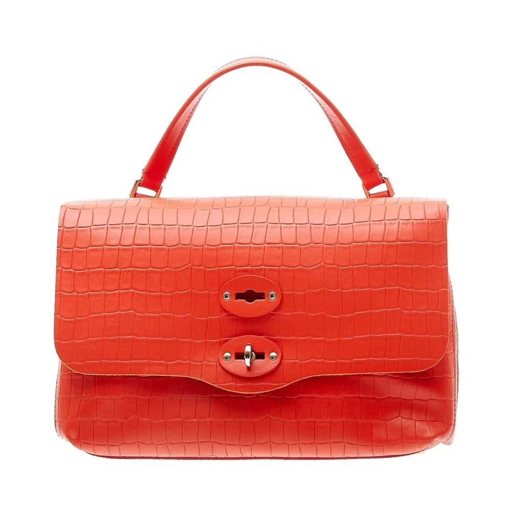 Zanellato Krokodillenleer Schoudertas Vrouwen Red Dames