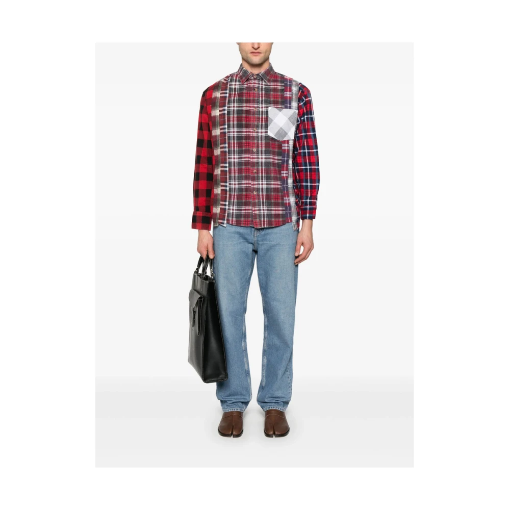 Needles Rode Blouse met Zak en Knopen Red Heren