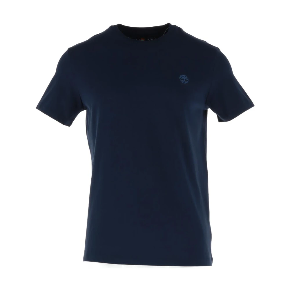 Timberland Men's Blue Short Sleeve Round Neck Cotton T-Shirt