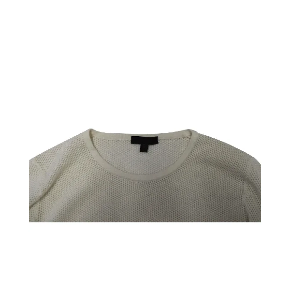 Burberry Vintage Pre-owned Wool tops White Dames