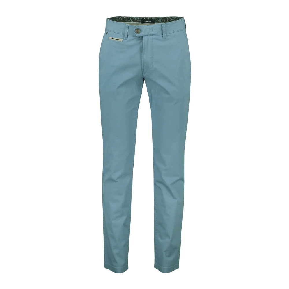 Gardeur Katoenen Blauwe Broek Blue Heren