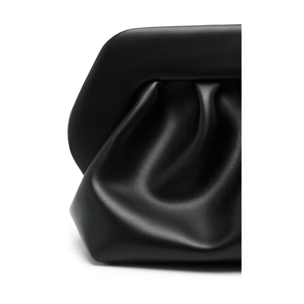THEMOIRè Vegan Clutch Tas met Magnetische Sluiting Black Dames