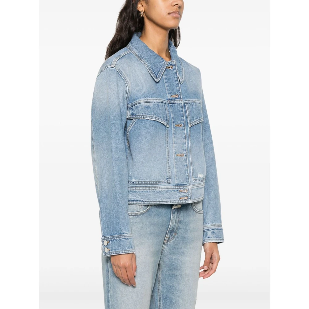 closed Heldere Blauwe Knoopjas Blue Dames