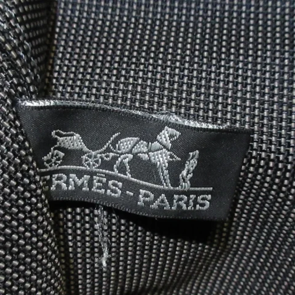 Hermès Vintage Pre-owned Fabric backpacks Gray Dames