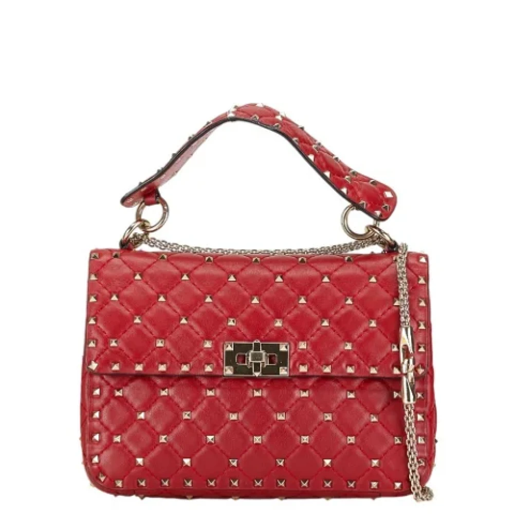 Valentino Vintage Pre-owned Leather handbags Red Dames