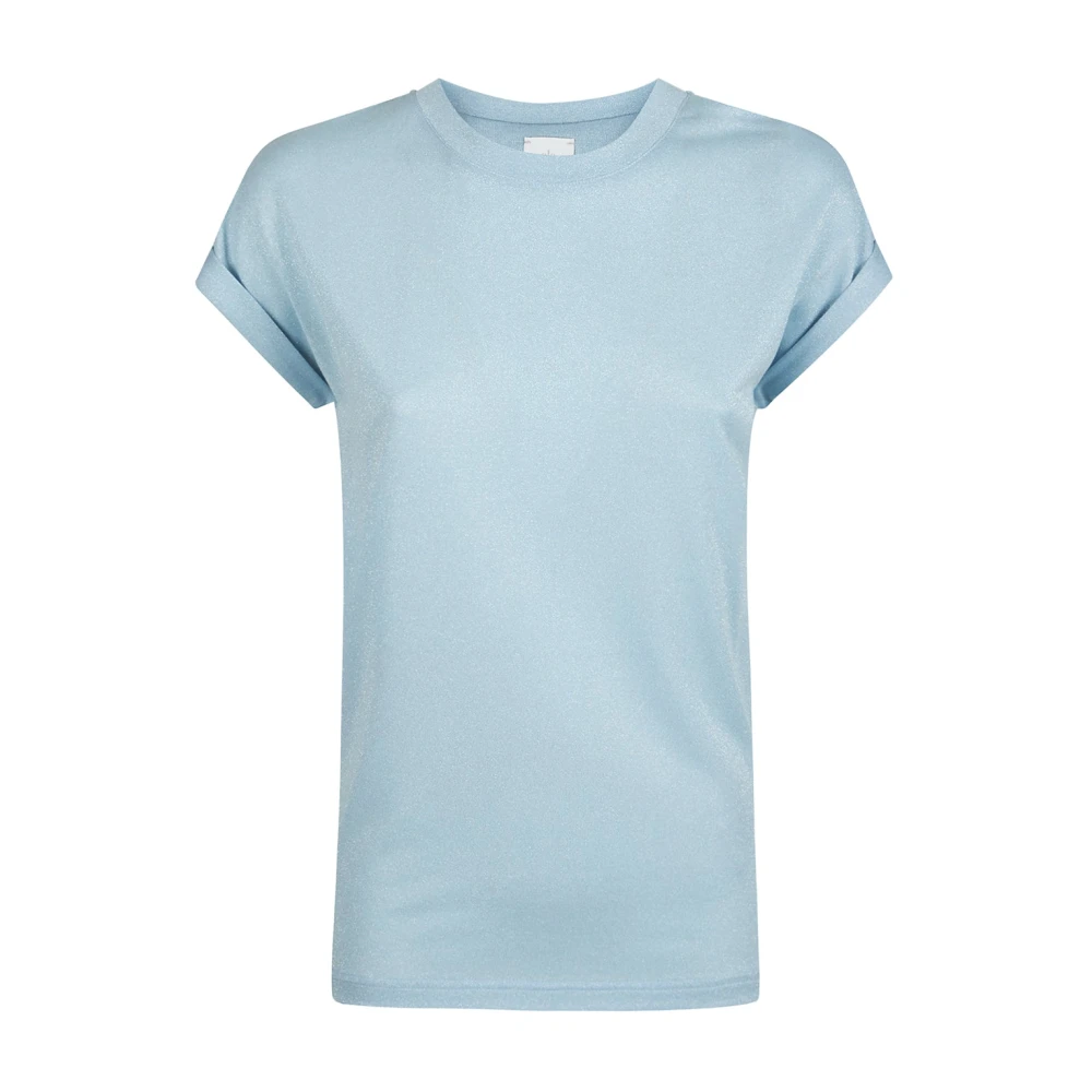 Eleventy Kvinno Blå Toppar Dam, S, T-Shirt Girocollo