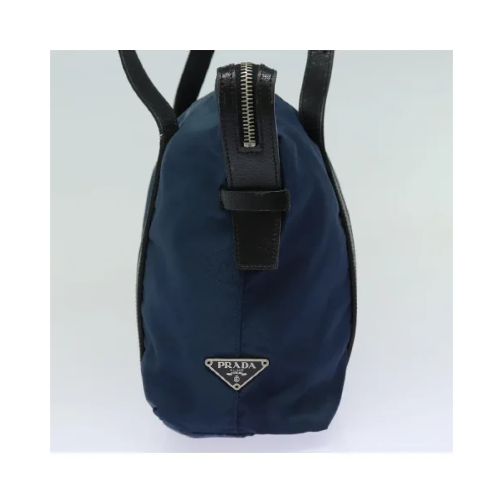 Prada Vintage Pre-owned Nylon prada-bags Blue Dames