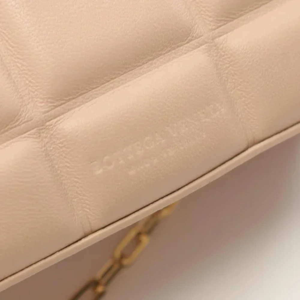 Bottega Veneta Vintage Pre-owned Leather shoulder-bags Beige Dames