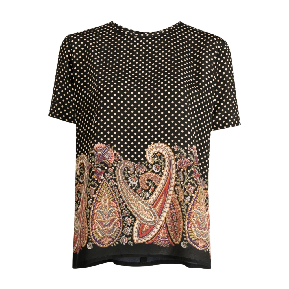 ETRO Zijden Shirt met Paisley Print Multicolor Dames