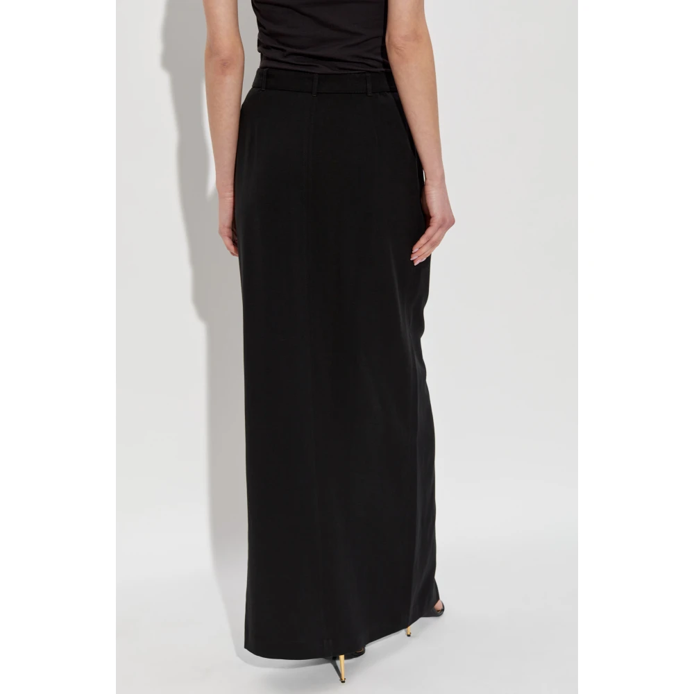 Versace Jeans Couture Rok met dubbele rij knopen Black Dames