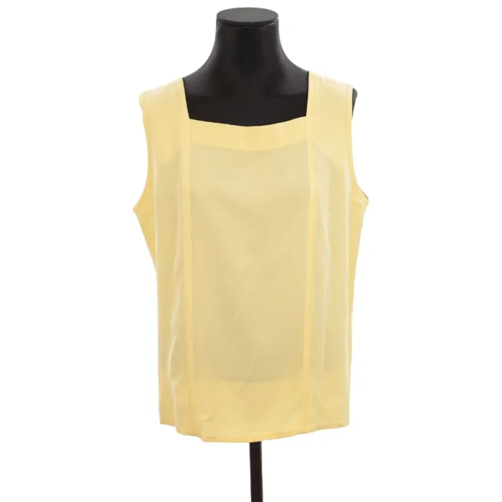 Yves Saint Laurent Vintage Pre-owned Fabric tops Yellow Dames