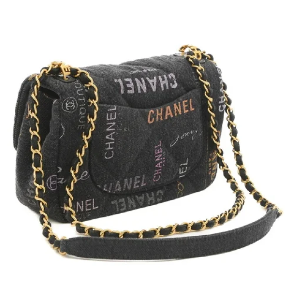 Chanel Vintage Pre-owned Denim chanel-bags Black Dames