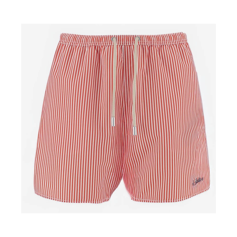 Mc2 Saint Barth Uomo Rosso Costumi Da Bagno, L, New,