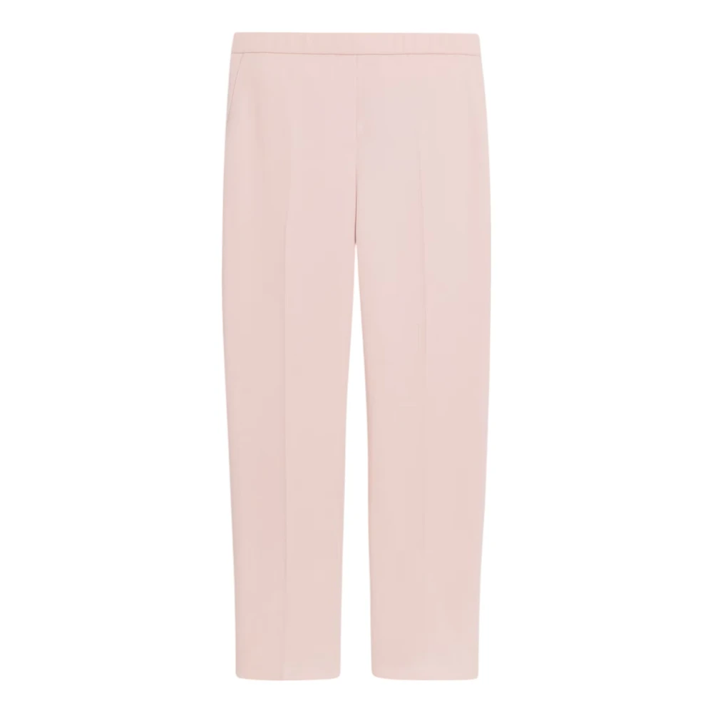 Theory Pink Straight Trousers, Female, Xs, Pull-On Trousers