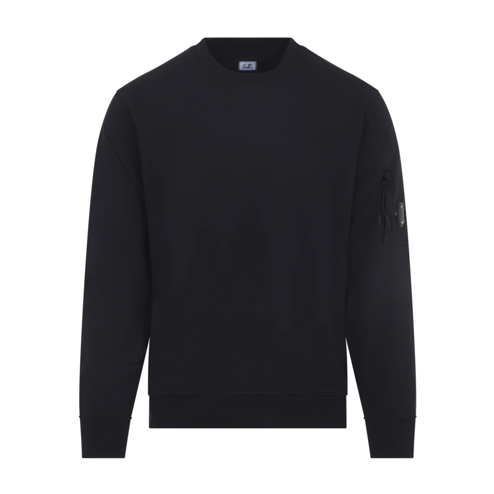 C.p. Company Men's Black Total Eclipse Cotton Sweatshirt