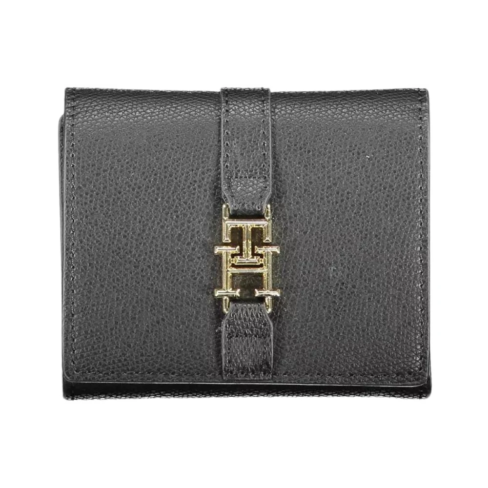 Tommy Hilfiger Black Polyurethane Women Wallet - Image 2