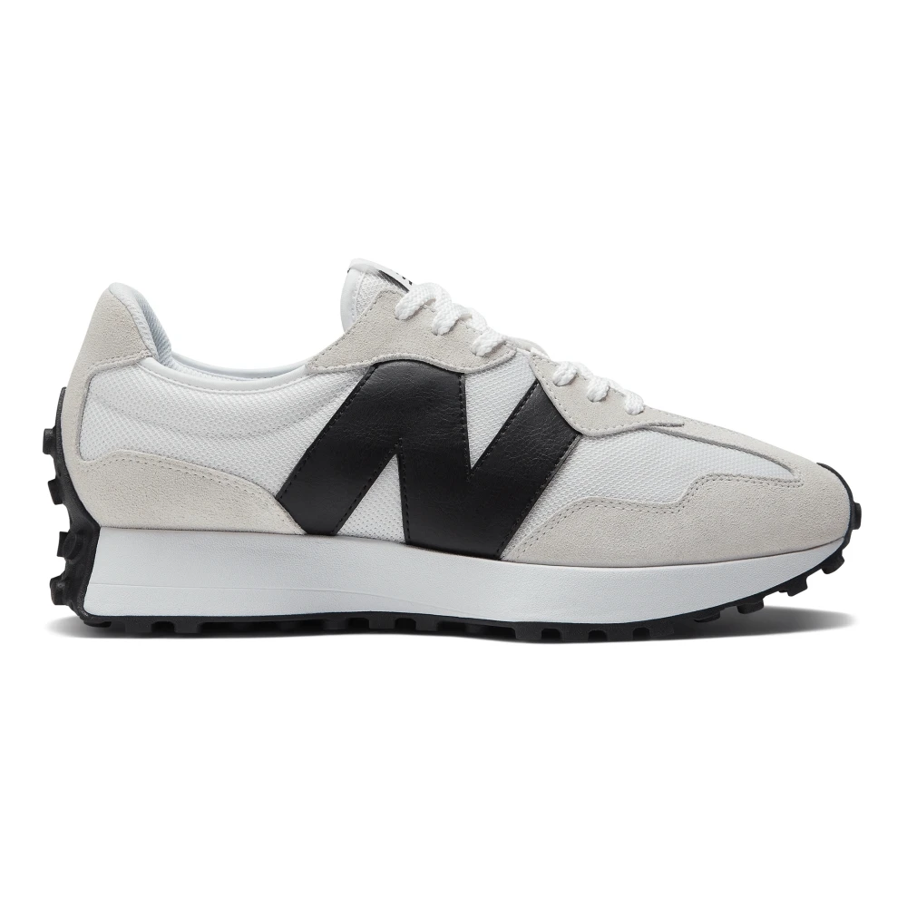 New Balance Men's Beige Sneakers, 2 Uk, Sporty Suede Mesh Trainers