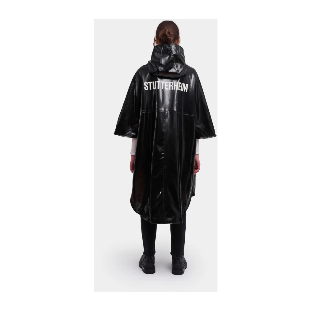 Stutterheim Opal Poncho Regenjas Black Dames