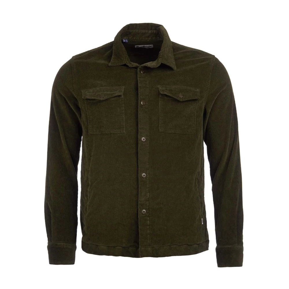 Grønn Cord Overshirt Skjorte