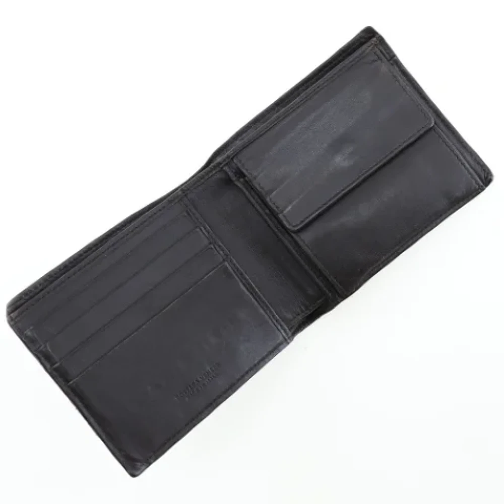 Bottega Veneta Vintage Pre-owned Leather wallets Black Heren