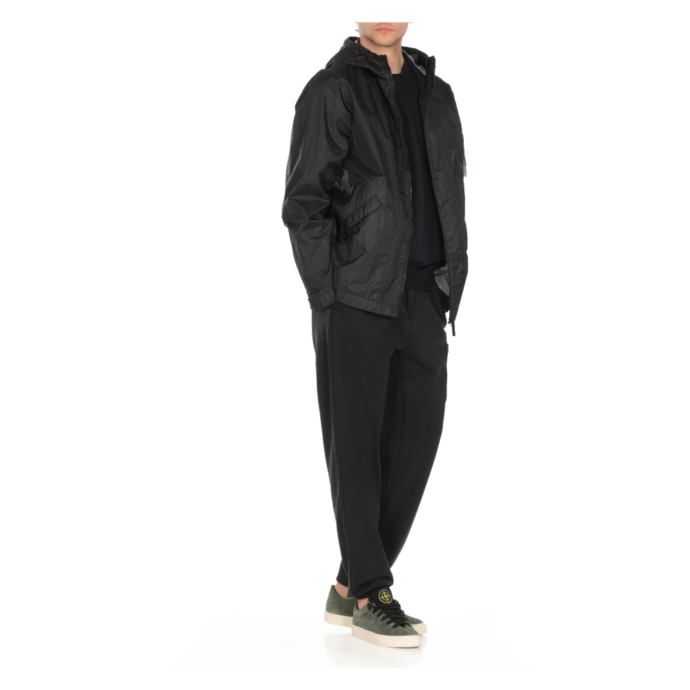 Stone Island Blauwe Katoenen Trui met Logopatch Blue Heren