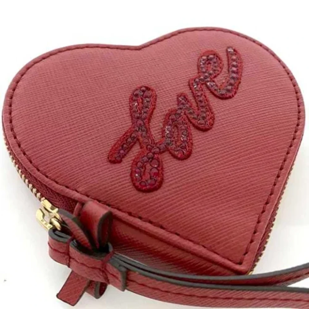 Salvatore Ferragamo Pre-owned Leather wallets Red Dames