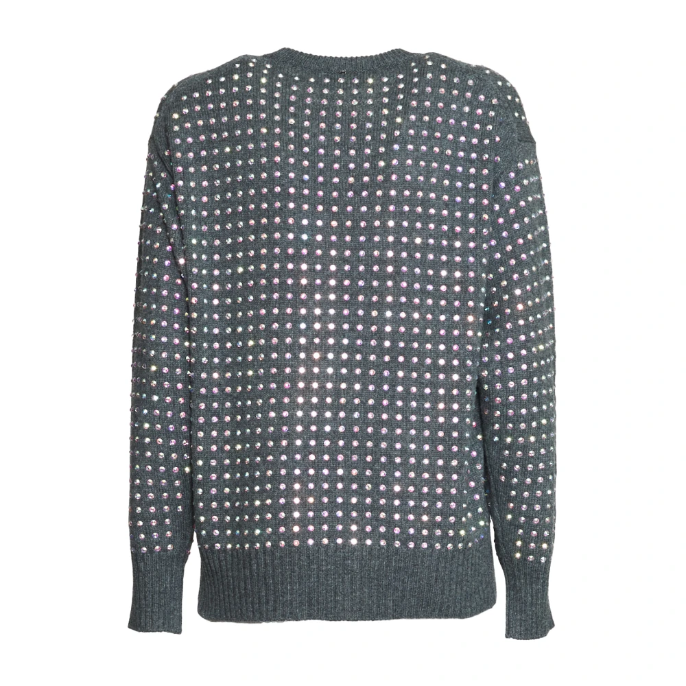 SPORTMAX Grijze Gebreide Kleding voor Dames Aw23 Gray Dames
