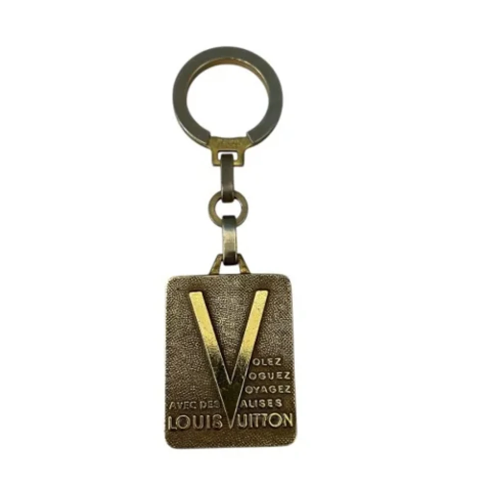 Louis Vuitton Vintage Pre-owned Metal key-holders Yellow Unisex