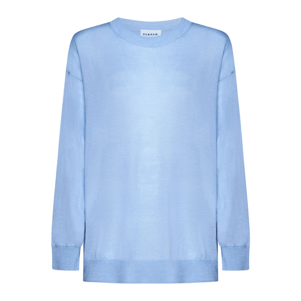 P.a.r.o.s.h. Trendy Sweater Selection Blue Dames