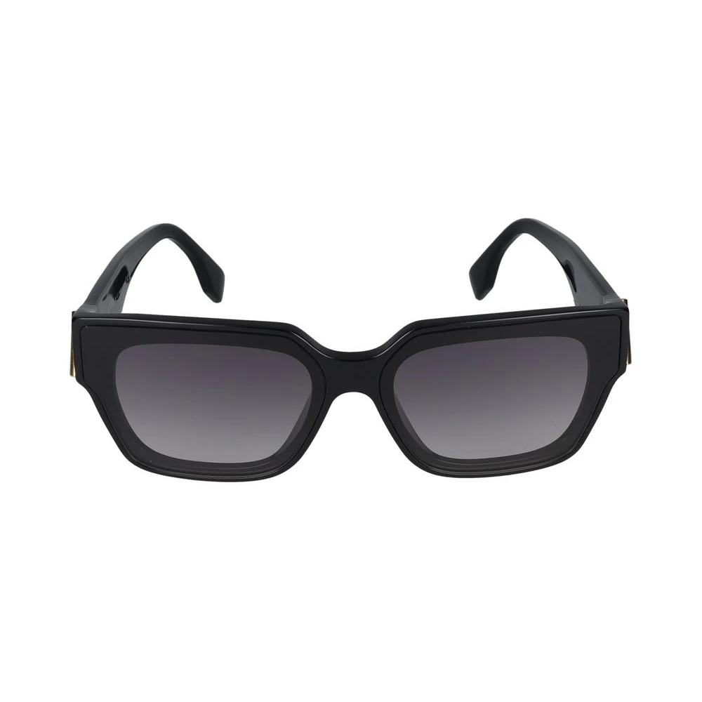 Fendi Unisex Black First Square Sunglasses - Sunglasses - 63 Mm - Accessories
